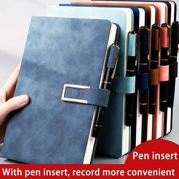 A5 Retro Notebook Soft Leather Cover 200/360 Pages Agenda for Students Business Office School Stationery Supplies 250729