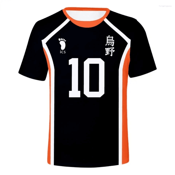 Men's T Shirts T-shirt Karasuno High School Kageyama Tobio Volleyball Jersey Anime Haikyuu Hinata Shoyo Sportswear