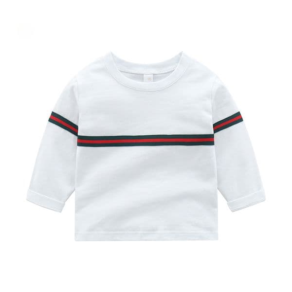 Baby Clothes Tops Cotton Children T-shirt Full Sleeve Baby Boys Girls Tees Kids Children Casual Clothing O-Neck Clothes 1-6Y