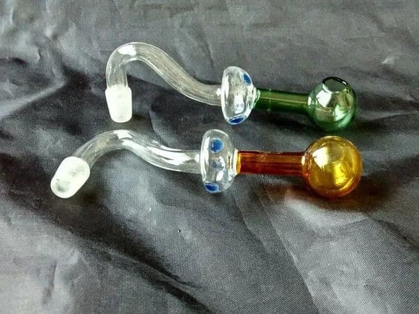 Hookahs New mushrooms long curved pot , Wholesale Glass Bongs Accessories, Glass