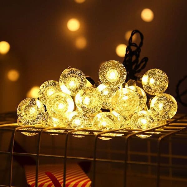 Solar String Outdoor Waterproof Garden Courtyard Balcony Home Decorative Hanging Flashing Small Colorful Lights