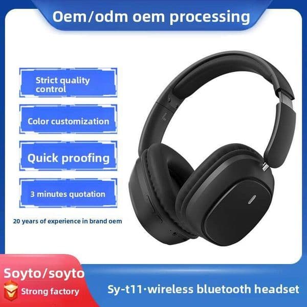 2025 Head-Mounted Wireless Bluetooth All-Inclusive Ear Long Battery Life New High-End Noise Reduction Headset