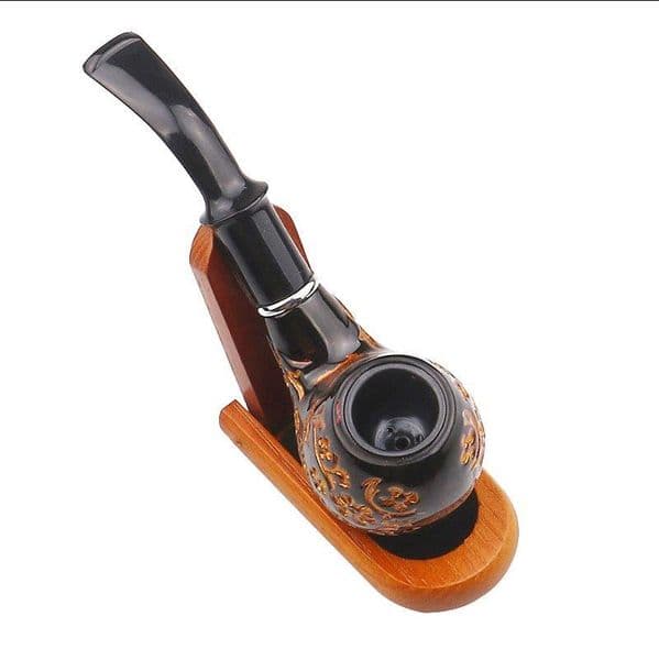 Smoking Pipes Filter cigarette holder, bakelite pipe, curved handle, acrylic pipe