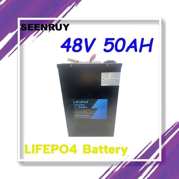 LIFEPO4 Battery 48V 50AH Built in BMS with charger perfect for EV RV Home energy storage Electric Wheelchair