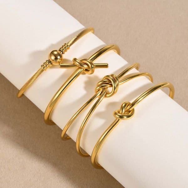 Open Designer Bracelet, Knot Bracelet Women's Fashion Bracelet Cross-border Jewelry Wholesale Simple European And American Women's Style Jewelry