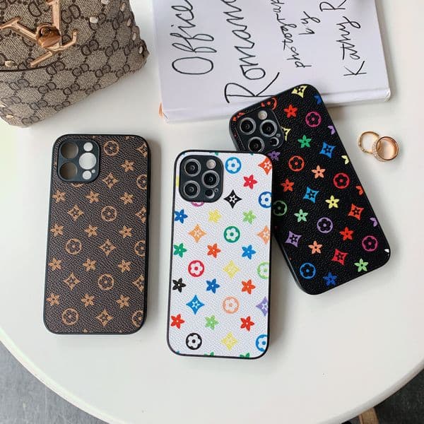 Trendy Vintage Floral Compatible with iPhone 16/15 Apple Pro Max Full Coverage Phone Case