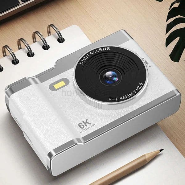 6K HD CCD Digital Camera Photography Camera Video Camcorder 2.4 Inch Screen Camcorder for Photography for Kids Adults Beginners T250731