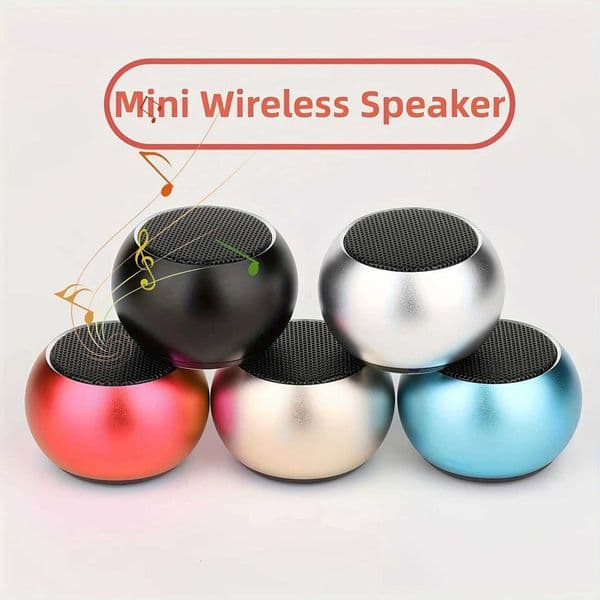 300mAh Battery Portable Speaker Mini Wireless Stereo Speaker Metal Heavy Subwoofer Outdoor Speaker XJ250731