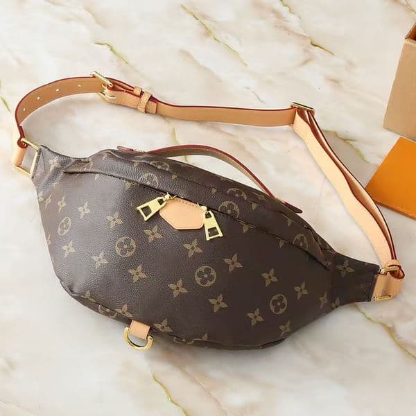 Designer Luxury Classic Monogram Series Waist Bag Newest Arrival Double Zipper Fanny Pack Bumbag Adjustable Strap Gold Hardware Crossbody Shoulder Purse for Women