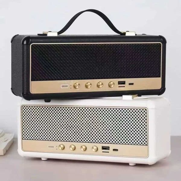 Retro Speaker M30 with Powerful Bass Portable Wireless Speaker with Handle for Home Outdoor UseXJ250731