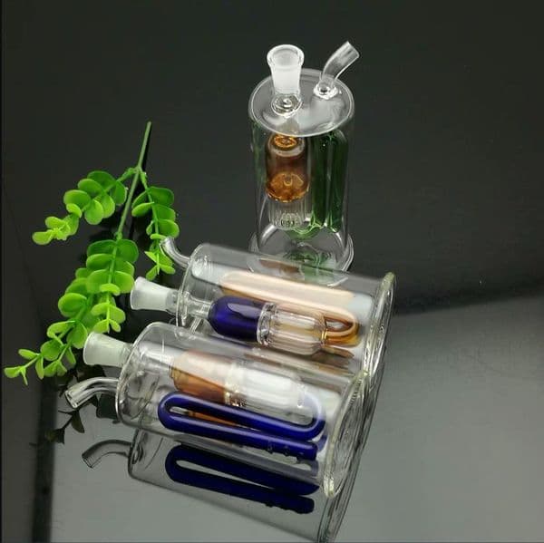 Smoking Pipes Multi-bend filter glass cigarette kettle Wholesale Glass Hookah, Glass Water Pipe