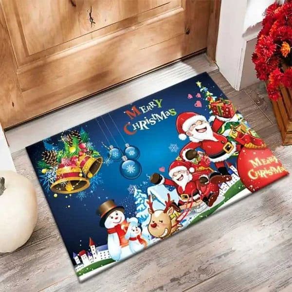Christmas Welcome Sign Carpet Indoor Porch Rug Santa Decor Greeing Home Entrance Floor Welcome Door Mat Dwarf Christmas X251101
