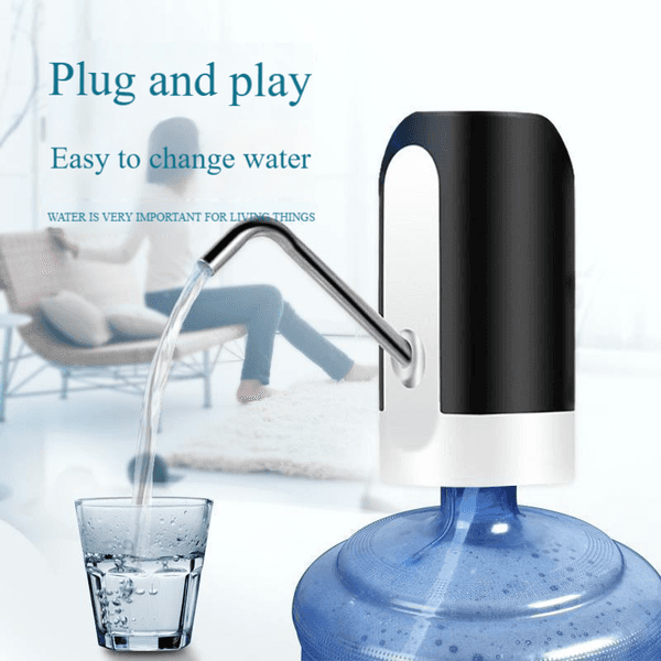 Portable water dispenser, portable USB charging electric water pump, household, kitchen, living room, office, camping drinking water pump, universal type 3-5 gallons