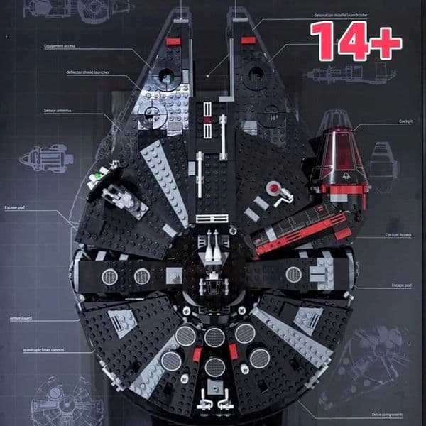 MOC The Dark Modular 1579PCS 75389 Architecture DIY Assembly Toy Christmas Birthday Gift T251101
