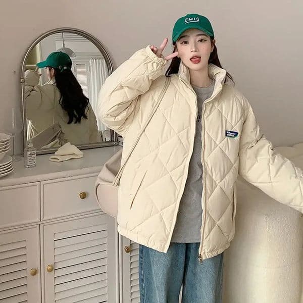Womens Loose Short down Cotton Jacket Korean Style Student Thick Bread Coat Winter Warm Casual Outerwear Of The Se 251017