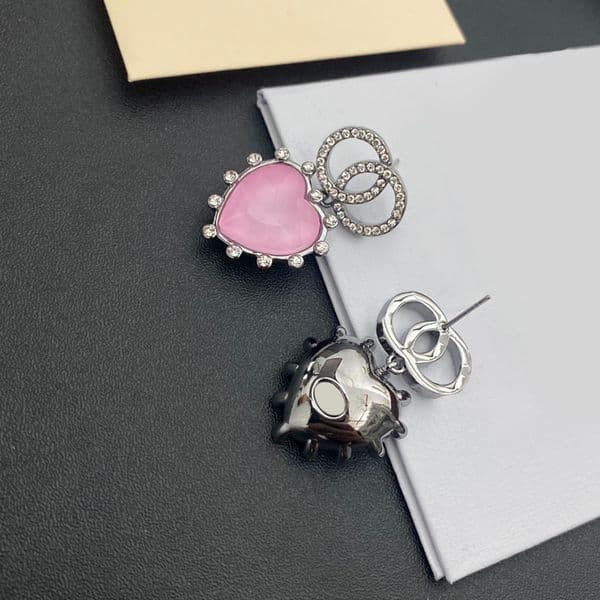 Delicate Pearl New Styles Crystal Studs Gold Plated Letter Stud Earrings Loves Women Earring Correct Designer Jewelry Wedding Party Christmas