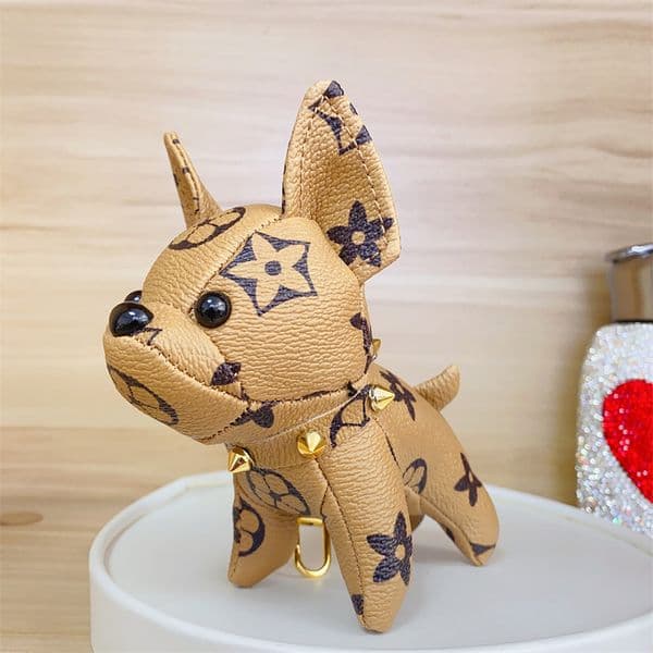 keychains Bulldog Keychain Dog Key Ring Cute Animal Bag Charm Creative Idea S260525RP1W