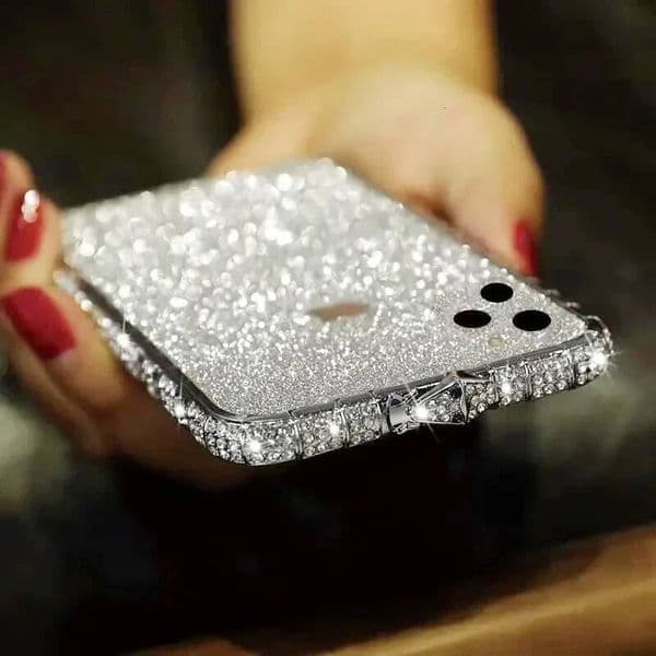 Bling Diamond Snake Metal Bumper Case For iPhone 15 Plus 11 12 13 14 Pro Max XS XR X 8 7 6 Rhinestone Frame Glitter Powder Cover