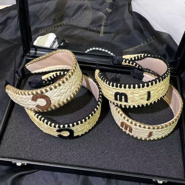 Designer Headband Vintage Wide-brimmed Thicken Elastic Headband Classic Letter Headband Fashion HairBands for Women Street Fashion Headband High-quality T260528