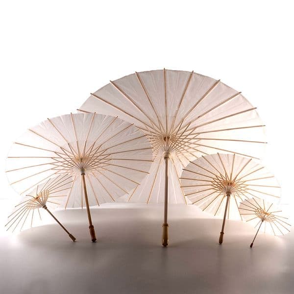 Bridal Wedding Parasols White Paper Umbrellas Chinese Mini Craft Umbrella XY1283