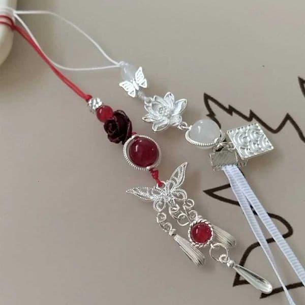 Anime Tian Guan Ci Fu Xie Lian Hua Cheng Phone Pendant Keychain Lanyard Heaven Officials Blessing Bag Charm Hanging RopeXJ251101