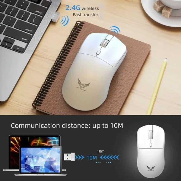 24G Wireless Mouse Gaming Mouse Ergonomic Mice 80012001600 DPI Mouse Rechargeable Office Mice for PC Laptop Macbook Pro X251101
