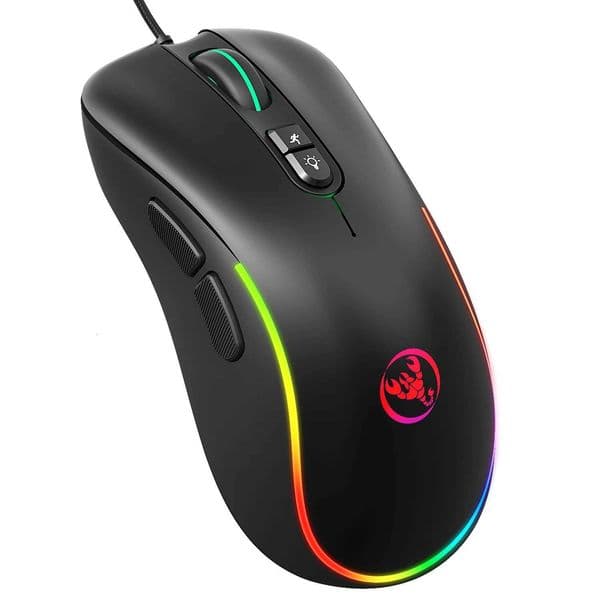 7 Button RGB Macro Programmable Gaming Mouse USB Wired Optical Wired Adjustable 6400 DPI Mice For PC Laptop Gamer X251101
