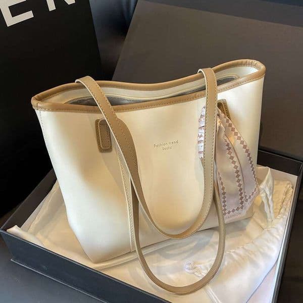 Manufacturer's women's summer popular large capacity silk scarf tote fashionable single shoulder commuting bag new style chic and elegant temperament