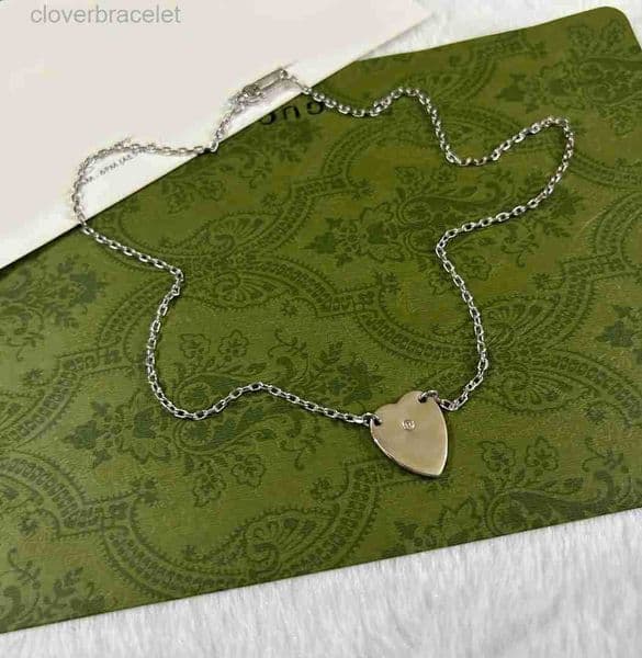 love Pendant Necklace Heart Designer For Women Silver Necklaces Vintage simple Jewelry Necklace Luxury Style Letter hearts bracelet Accessories with box