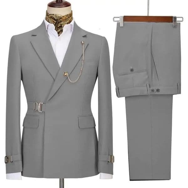 Mens Suits Blazer Pants for Men Jacket Italian Notched Lapel Party Wedding Slim Fit Costume Homme 2 Piece Clothing 250324BJ