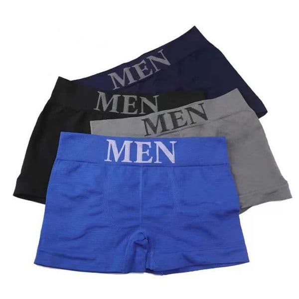 3Pcs/Lot Mens Panties Underwear Boxers Breathable Man Boxer Solid Underpants Comfortable Male Brand Shorts Black Blue Underwear L260511