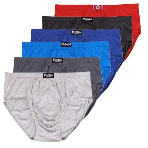 6PCS 100 Cotton Mens Briefs Big Size 6XL 7XL 8XL Breathable Underwear for Tall Men Anti Chafing Loose Fit Daily Underpants C251101