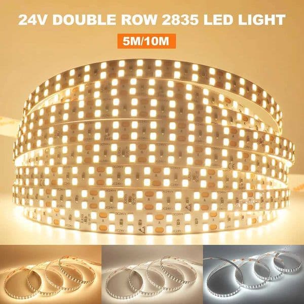 LED strip light RA98 5m 10m 2700K 3000K 3500K 4000K 5000K 6000K 24V 2835 120 240 LED flexible tape lighting 5mm/8mm/10mm PCB X250402