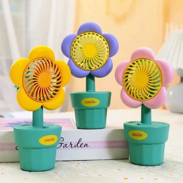 Summer New Handheld Mini Fan Portable USB Charging Convenient Small Fancy Fan Desktop to Store Handheld FanXJ250402