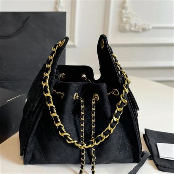 Women Evening Bags Shoulder Bags Designer shoulder diamond check long chain fashion bucket crossbody bag homeless person suede leather grey casual luxury brand