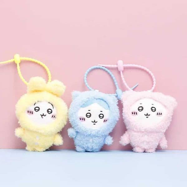 12cm Kawaii Chiikawa Plush Keychain Girl Cute Cartoon Backpack Decorative Pendant Childrens Plush Toy Birthday Gift W250402