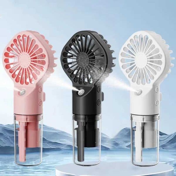 Portable humidifier fan handheld atomizer fan USB charging handheld fan and humidifier mini spray manual fanXJ250402