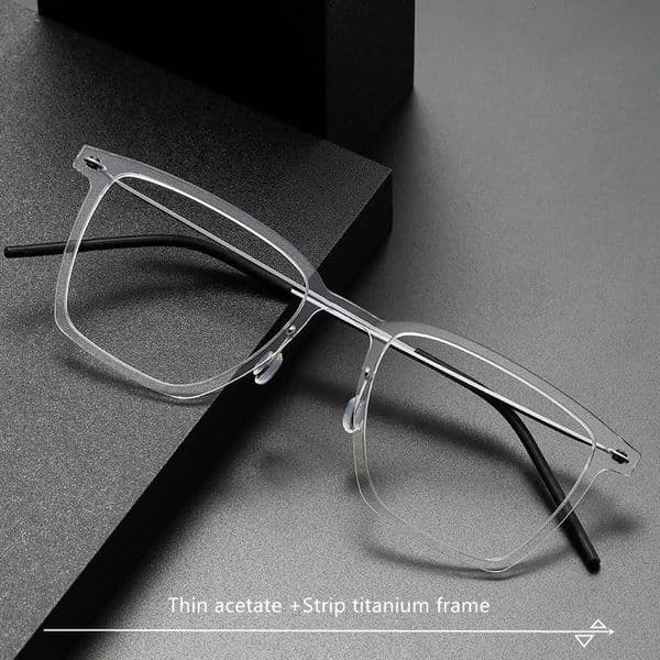 Nordic Style Screwless Structure Minimalist n 6g UltraLightweight Glasses Frame Fiberglass model6554 251030