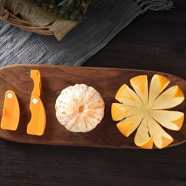 Creative Folding Orange Peeler And Fruit Cutter Gadget For Easy Peeling Of Oranges Lemons And Grapefruits Kitchen knife 250325