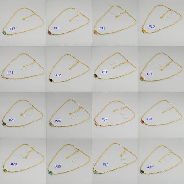 KS Gold Jewelry Crystal Pendant Necklaces Brand Kendraly Necklace Jewelry Scotts Chain Elegance Oval Female Collar As Birthday Gift