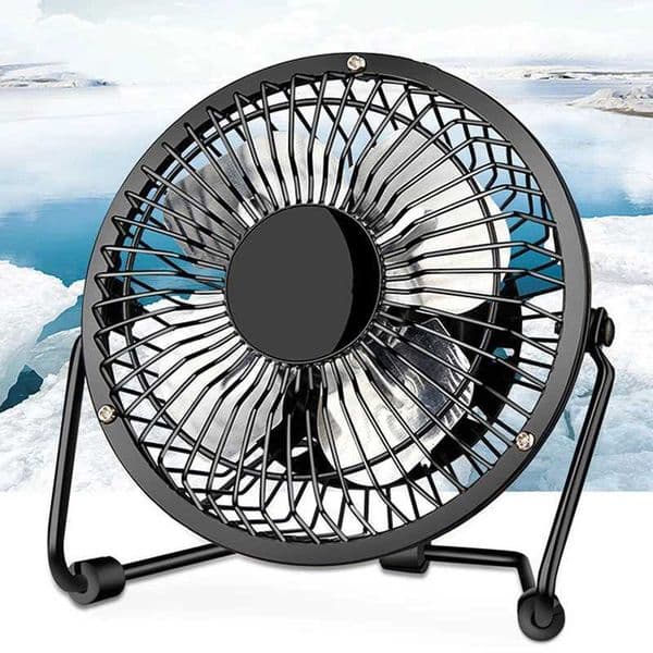 4/6-inch mini USB fan Ferroalloy portable desktop personal home office travel camping quiet fanXJ250402
