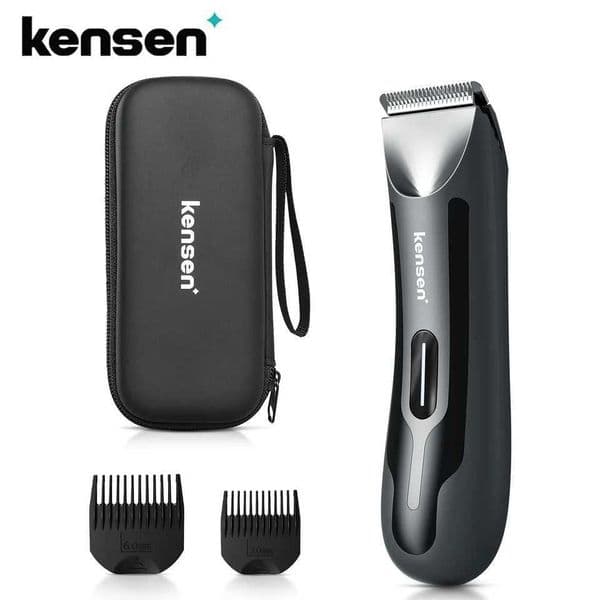 Kensen mens electric hair clipper with LED light bikini hair remover rechargeable shaver W250402