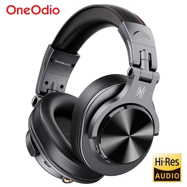 Oneodio Fusion A70 Bluetooth 52 Headphones HiRes Audio Over Ear Wireless Headset Professional Studio Monitor DJ Headphones 72H 251025