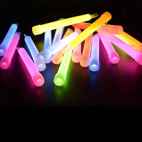 6-inch mini glow stick fluorescent lamp with hook used for outdoor camping military emergency parties decoration concert props X250402
