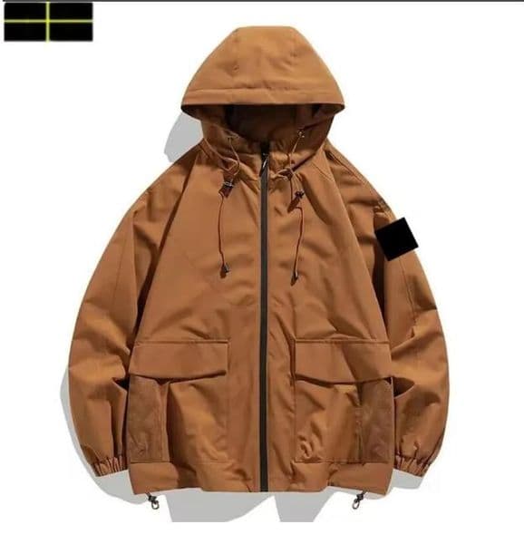 stone jacket Casual mens jacket hat luxury designer jacket high-quality jacket autumn fashion outdoor hooded jacket windproof jacket