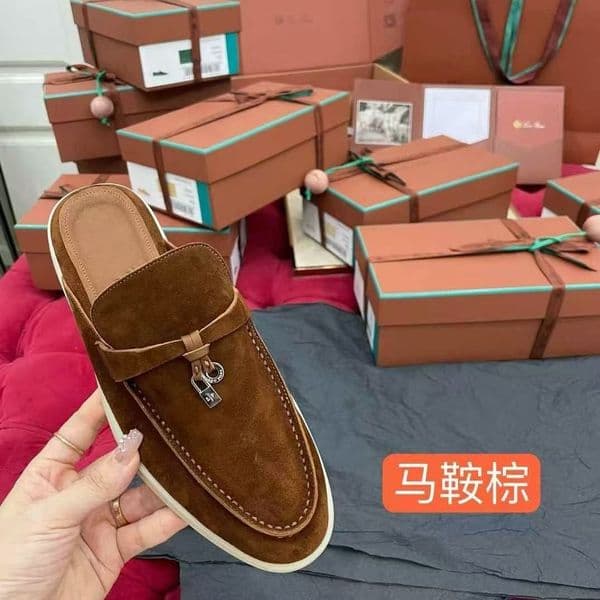 For Womens Casual Slippers Classic Sandals Loafers Shoes Flat Slides Slipper Designers High Elastic Beef Tendon Bottom Size 36-47 with box