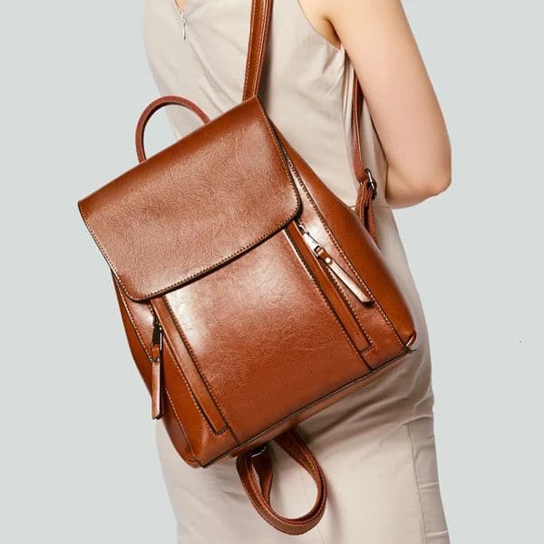 Women Backpack Cross body Shoulder Bag Genuine Leather Girls School Female Natural Skin Book Laptop Rucksack Messenger Bags 251031