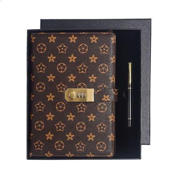 A5/A6 Password Book B5 Lockable Notebook Business Office Cute Record Book Study Notebook Journal