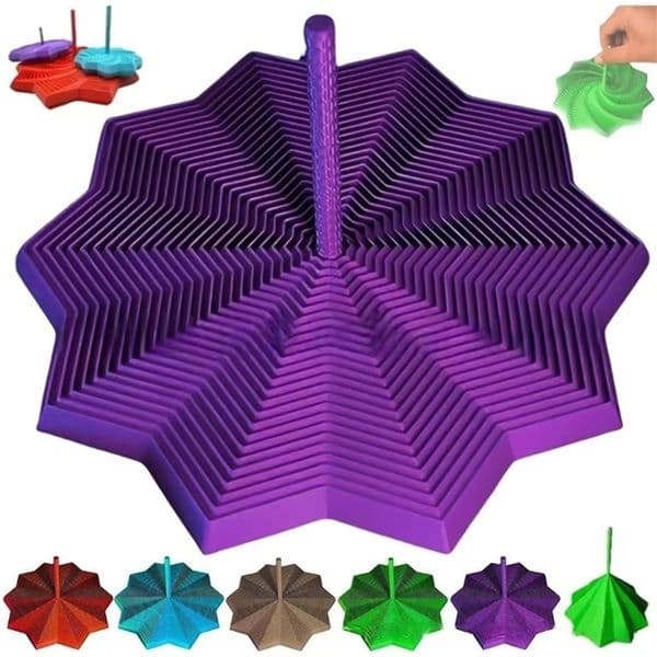 3D Printed Fractal Fidget Star Portable Playing Sensory Antistress Toy Hexagonal HandleEquipped Stimulation 251028