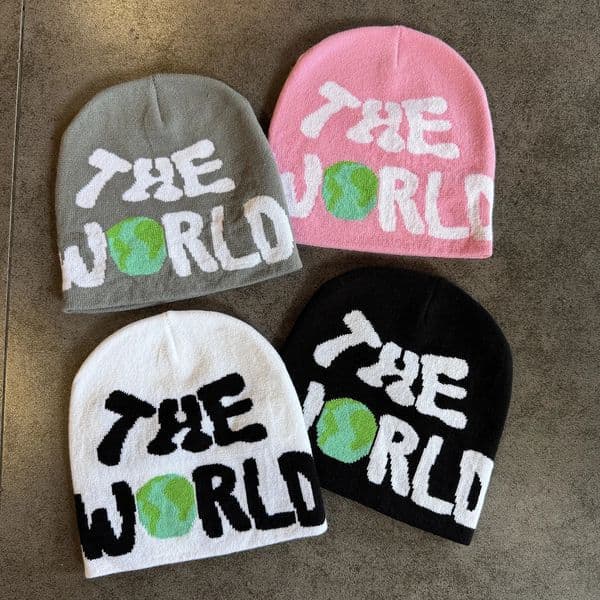 1pc Letter Pattern Beanie CapHipHop Jacquard Unisex Skull HatSuitable for Daily LeisureOutdoor Sports Halloween Fall Outfit 251103